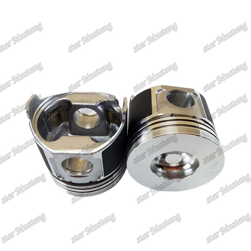 Pisto S4D84E-5 4TNV84 Altura 84mm Câmara de combustão Tamanho 41.3mm 129508-22080 Para peças de reparo de motores diesel Yanmar