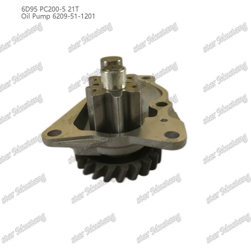 Bomba de óleo 6D95 PC200-5 21T 6209-51-1201 Para peças sobressalentes de motores Kumatsu
