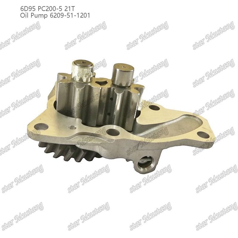Bomba de óleo 6D95 PC200-5 21T 6209-51-1201 Para peças sobressalentes de motores Kumatsu