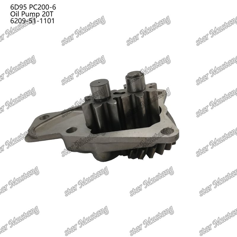 Bomba de óleo 6D95 PC200-6 20T 6209-51-1101 Para peças sobressalentes de motores Kumatsu