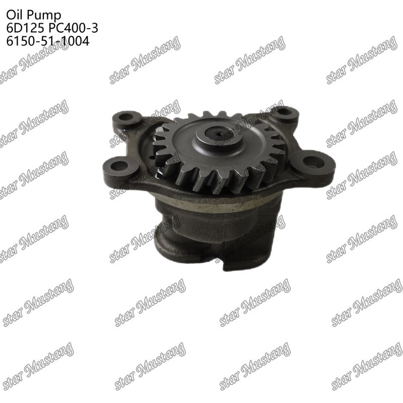Bomba de óleo 6D125 PC400-3 Flat 6150-51-1004 Para peças sobressalentes de motores Kumatsu