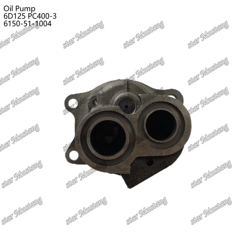 Bomba de óleo 6D125 PC400-3 Flat 6150-51-1004 Para peças sobressalentes de motores Kumatsu