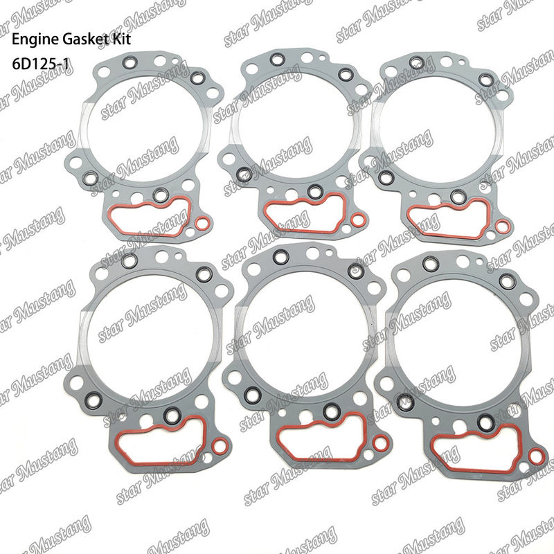 Kit completo de juntas 6D125-1 Conjunto de juntas para reparar peças de motores diesel Komatsu