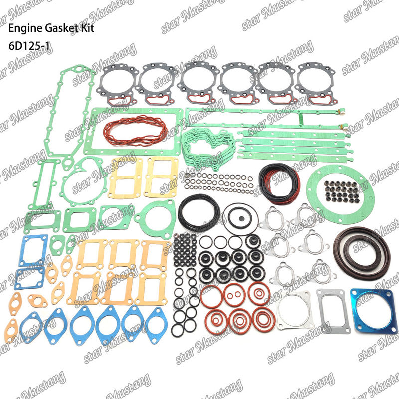 Kit completo de juntas 6D125-1 Conjunto de juntas para reparar peças de motores diesel Komatsu