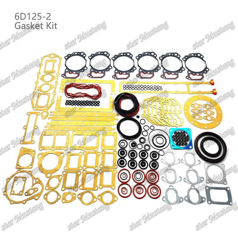 6D125-2 Conjunto de juntas completas 6151-12-1810 6155-K2-9900 Adequado para Komatsu