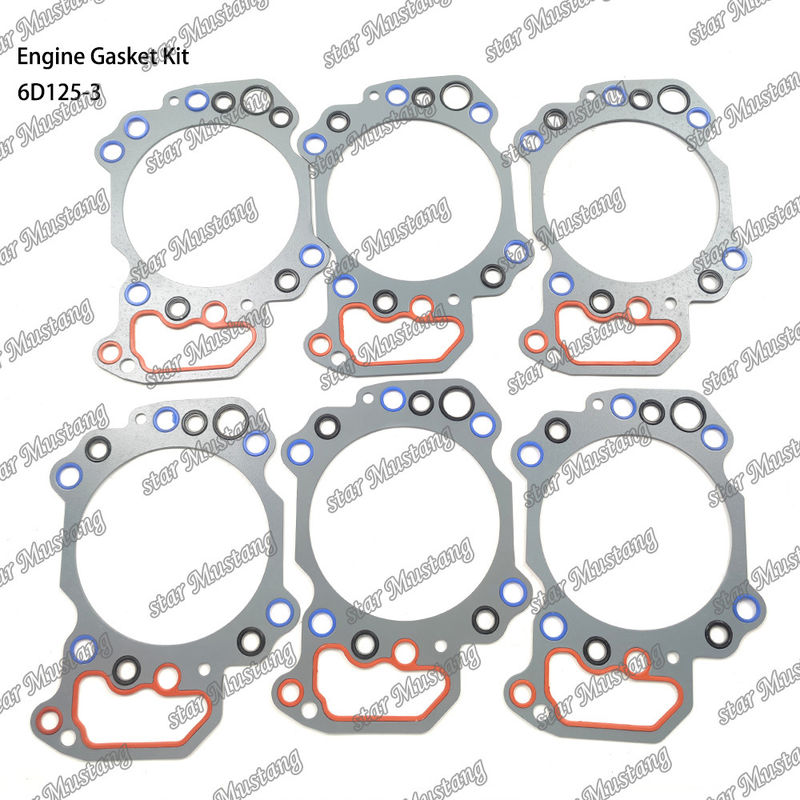 Kit completo de juntas 6D125-3 conjunto de juntas para reparar peças de motores diesel Komatsu
