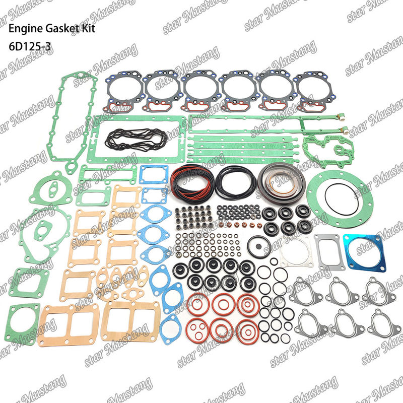 Kit completo de juntas 6D125-3 conjunto de juntas para reparar peças de motores diesel Komatsu