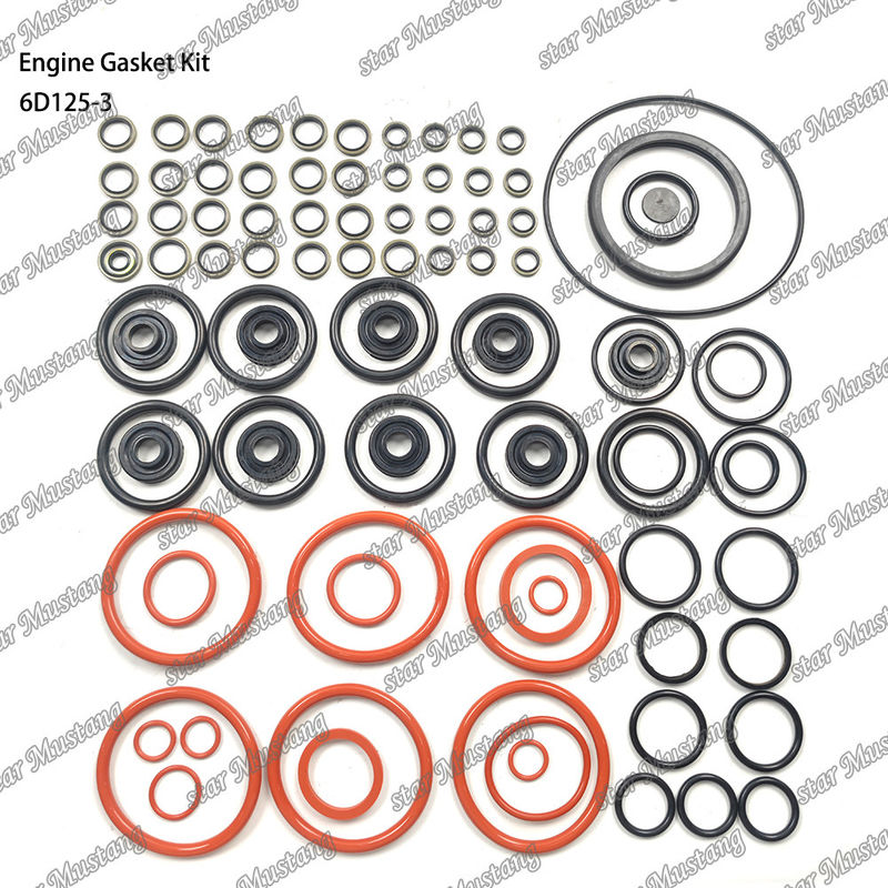 Kit completo de juntas 6D125-3 conjunto de juntas para reparar peças de motores diesel Komatsu