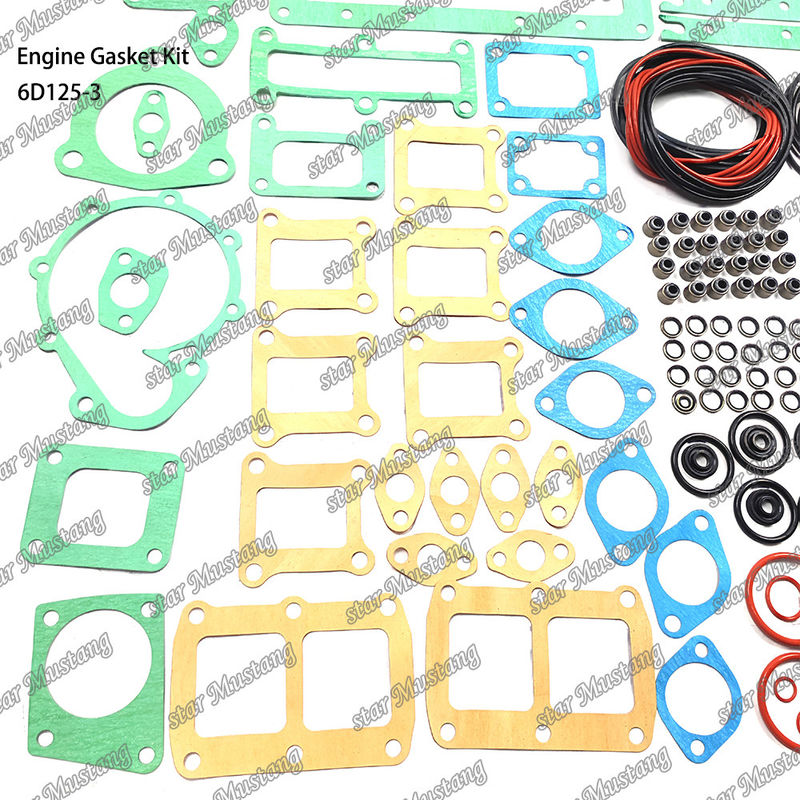 Kit completo de juntas 6D125-3 conjunto de juntas para reparar peças de motores diesel Komatsu