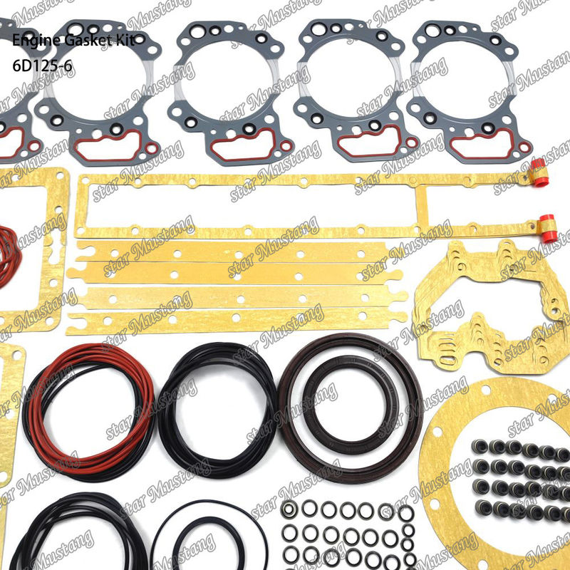 Kit completo de juntas 6D125-6 de juntas para reparar peças de motores diesel Komatsu
