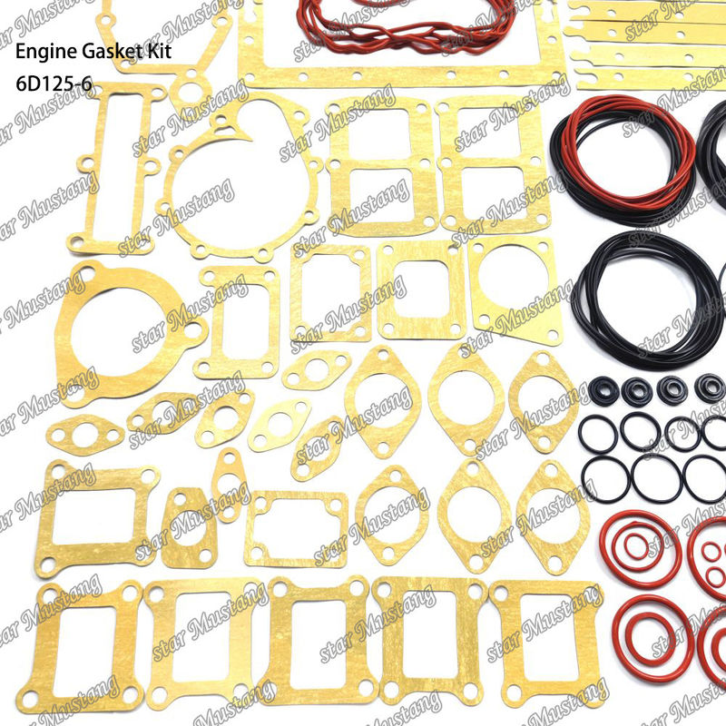 Kit completo de juntas 6D125-6 de juntas para reparar peças de motores diesel Komatsu