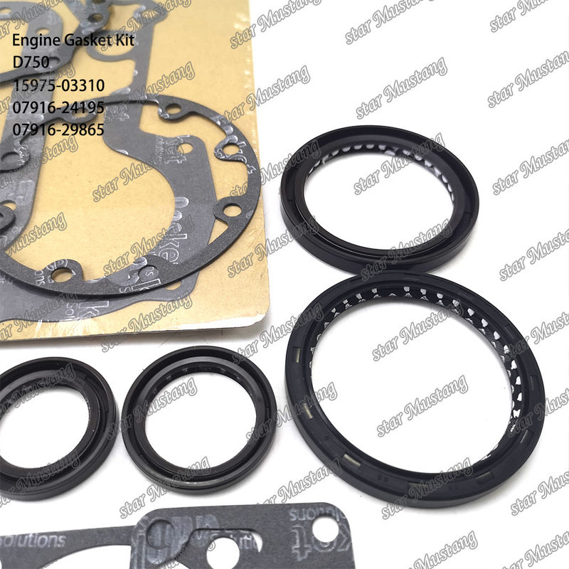 D750 Conjunto de juntas completas juntas de cabeça 15975-03310 07916-24195 07916-29865 07916-29865 Adequado para Kubota