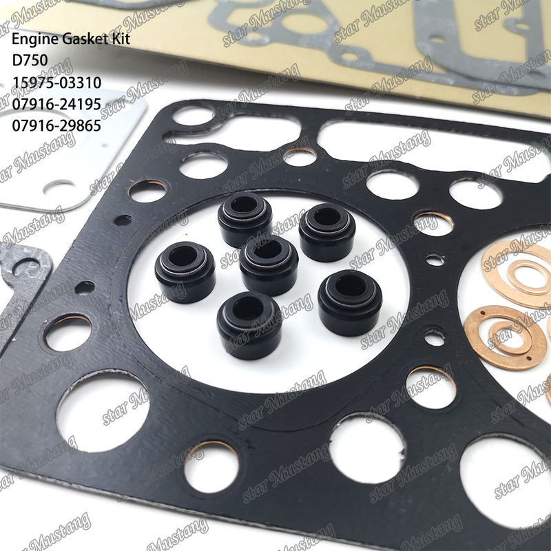 D750 Conjunto de juntas completas juntas de cabeça 15975-03310 07916-24195 07916-29865 07916-29865 Adequado para Kubota