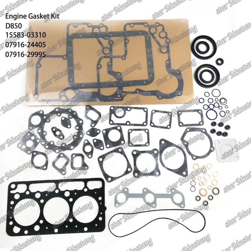 D850 Conjunto de juntas completas juntas de cabeça 15583-03310 07916-24405 07916-29995 07916-29995 Adequado para Kubota
