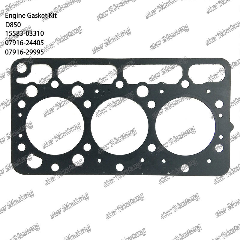 D850 Conjunto de juntas completas juntas de cabeça 15583-03310 07916-24405 07916-29995 07916-29995 Adequado para Kubota