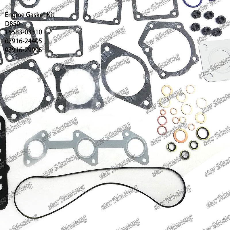 D850 Conjunto de juntas completas juntas de cabeça 15583-03310 07916-24405 07916-29995 07916-29995 Adequado para Kubota