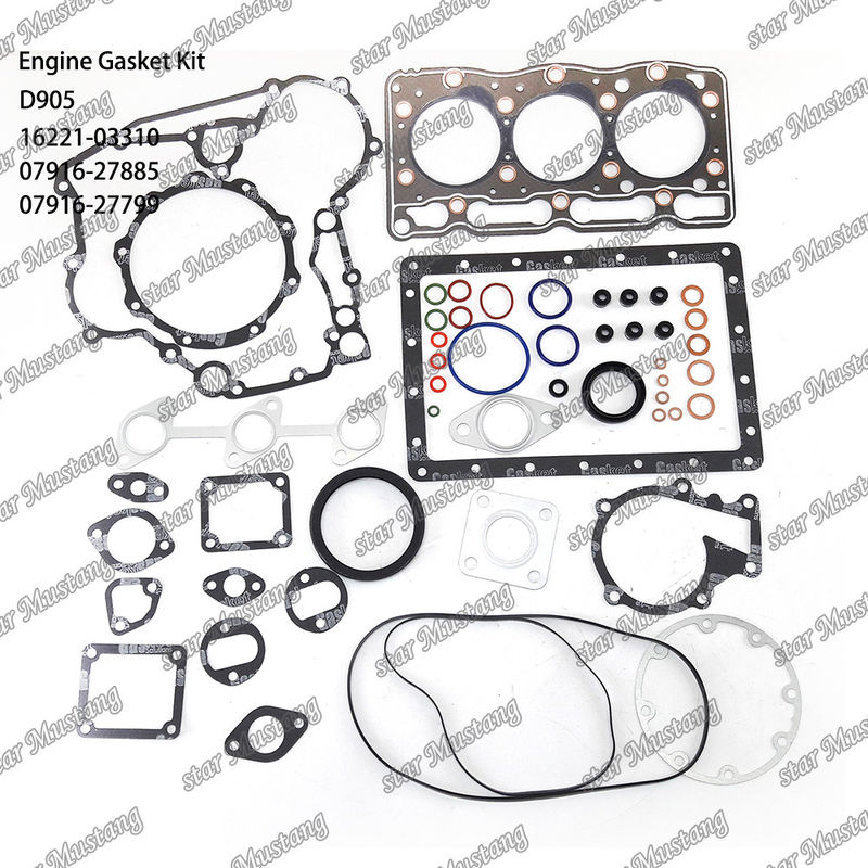 D905 Conjunto de juntas completas juntas de cabeça 16221-03310 superior 07916-27885 inferior 07916-27799 adequado para Kubota