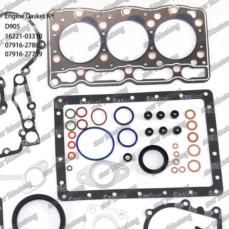 D905 Conjunto de juntas completas juntas de cabeça 16221-03310 superior 07916-27885 inferior 07916-27799 adequado para Kubota
