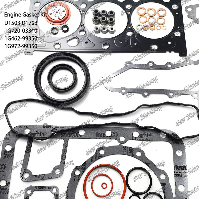 D1503 D1703 Conjunto de juntas completas 1G720-03310 1G462-99350 1G972-99350 Adequado para Kubota