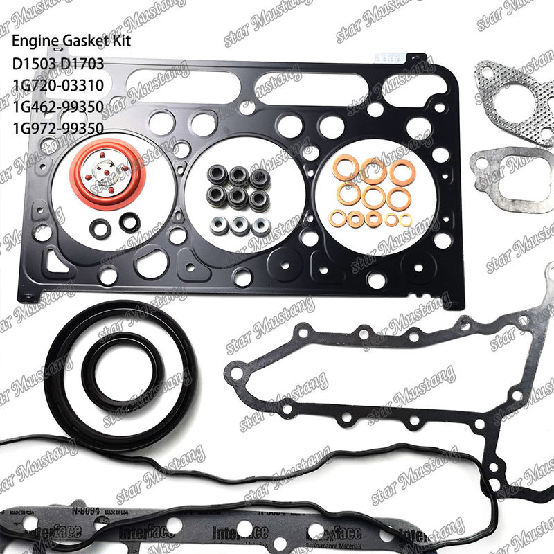D1503 D1703 Conjunto de juntas completas 1G720-03310 1G462-99350 1G972-99350 Adequado para Kubota