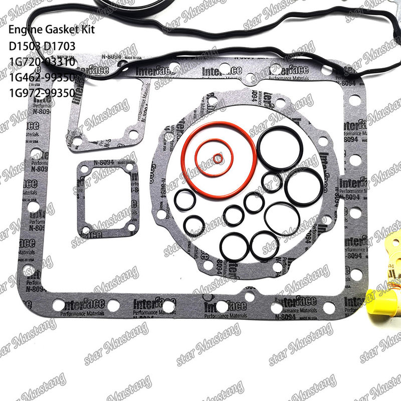 D1503 D1703 Conjunto de juntas completas 1G720-03310 1G462-99350 1G972-99350 Adequado para Kubota
