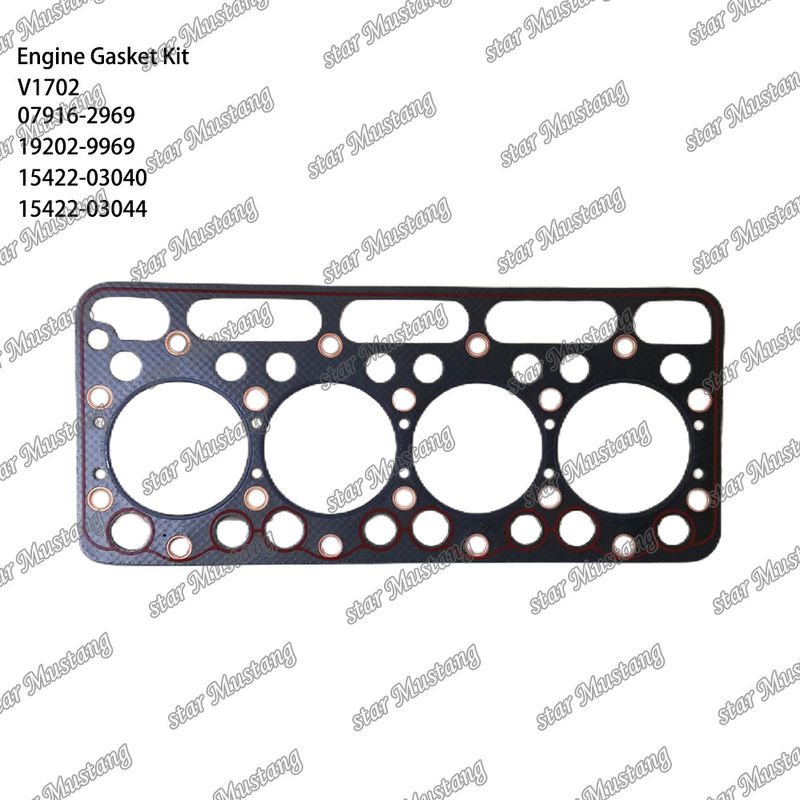 V1702 Conjunto completo de juntas 07916-2969 19202-9969 15422-03040 15422-03044 Adequado para Kubota