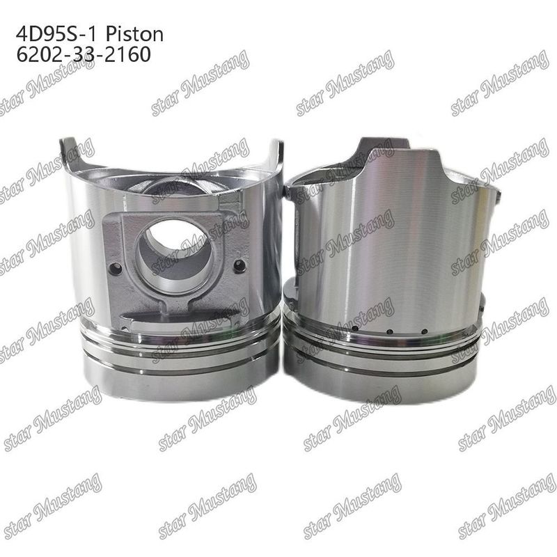 Pisto 4D95S-1 104 mm de altura e fundo redondo 51 mm câmara de combustão 6202-33-2160 Para peças de reposição de motores Kumatsu