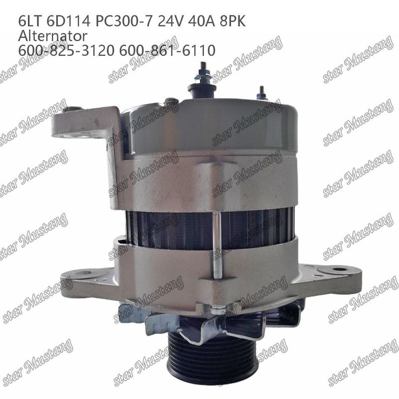 Alternador 6LT 6D114 PC300-7 24V 40A 8PK 600-825-3120 600-861-6110