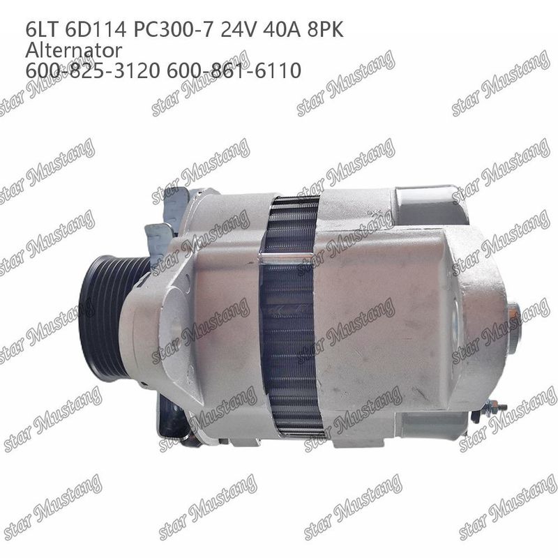 Alternador 6LT 6D114 PC300-7 24V 40A 8PK 600-825-3120 600-861-6110