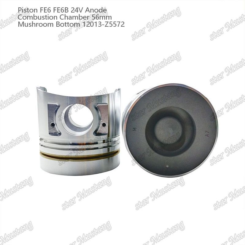 Pisto FE6 FE6B 24V Câmara de combustão 56mm Anodo de fundo de cogumelo 12013-Z5572 Para peças de reposição do motor Nissan
