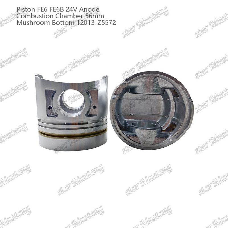 Pisto FE6 FE6B 24V Câmara de combustão 56mm Anodo de fundo de cogumelo 12013-Z5572 Para peças de reposição do motor Nissan