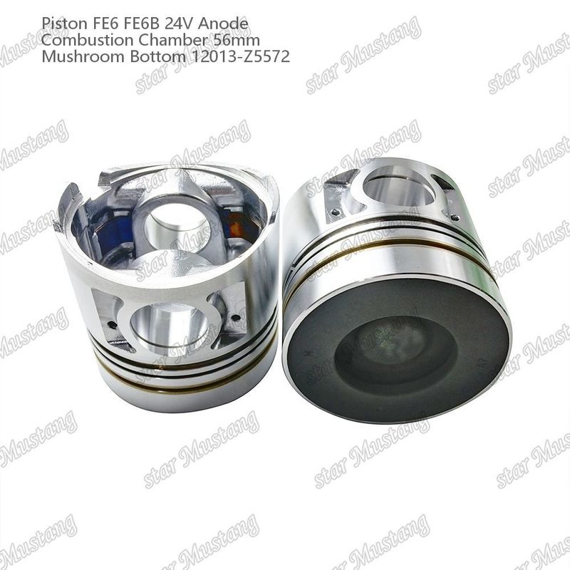 Pisto FE6 FE6B 24V Câmara de combustão 56mm Anodo de fundo de cogumelo 12013-Z5572 Para peças de reposição do motor Nissan