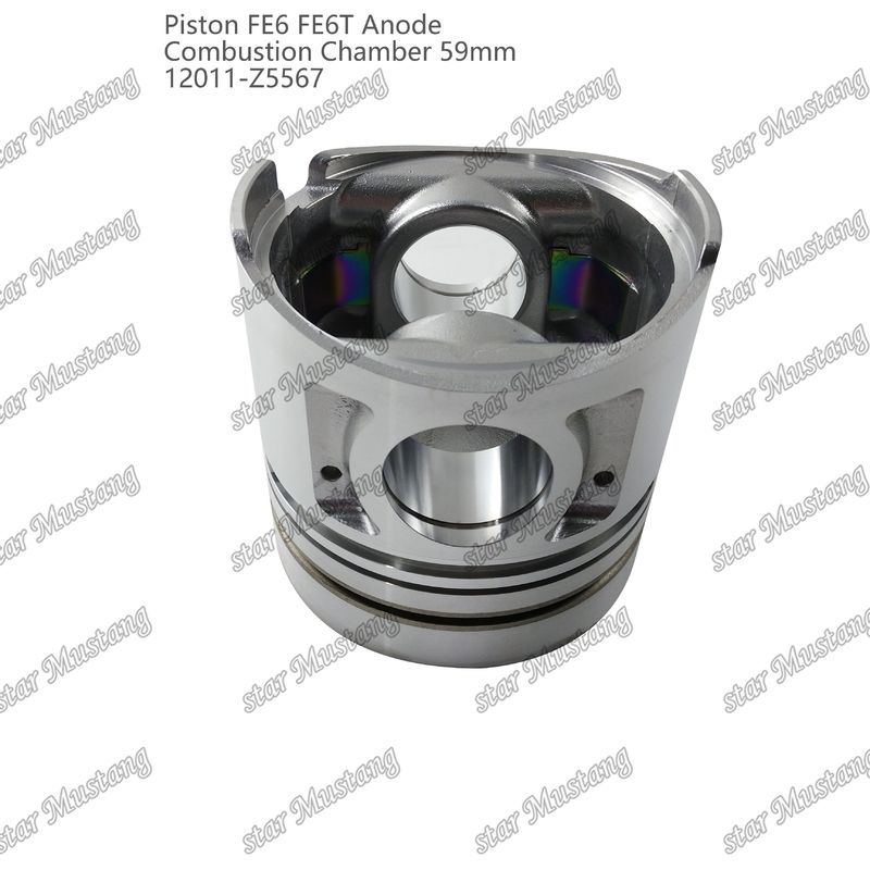 Pistola FE6 FE6T Câmara de combustão 59mm Anodo de fundo pontiagudo 3x2x4mm 12011-Z5567 Para peças de reposição de motores Mitsubishi
