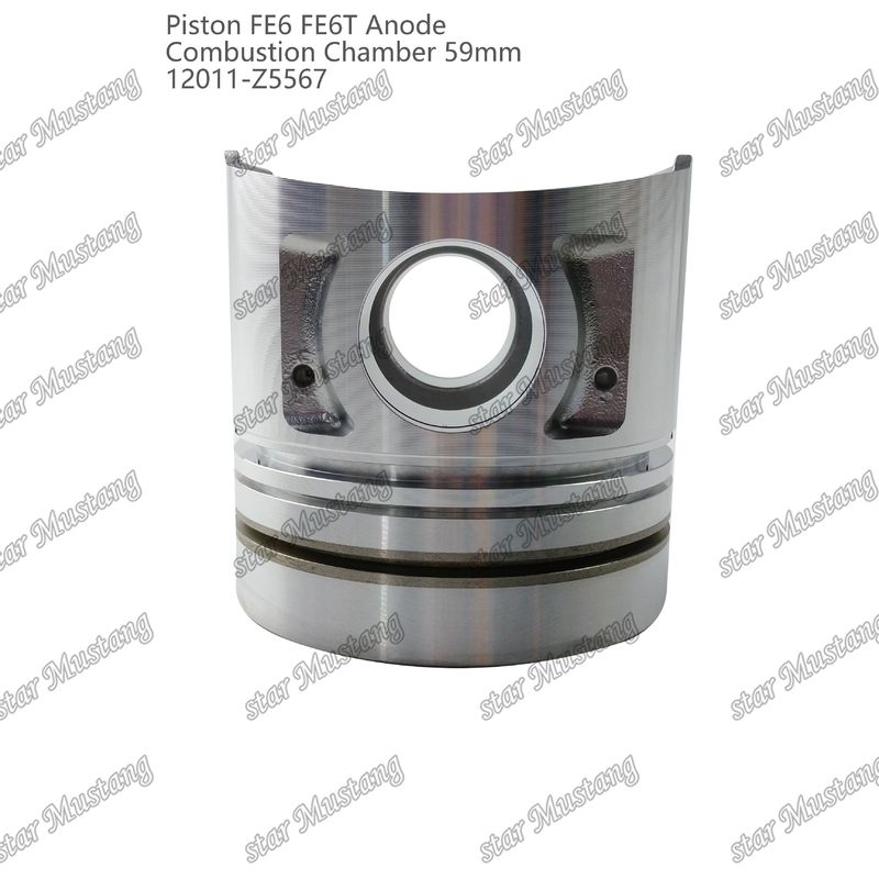 Pistola FE6 FE6T Câmara de combustão 59mm Anodo de fundo pontiagudo 3x2x4mm 12011-Z5567 Para peças de reposição de motores Mitsubishi