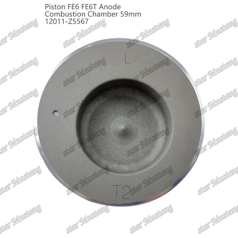 Pistola FE6 FE6T Câmara de combustão 59mm Anodo de fundo pontiagudo 3x2x4mm 12011-Z5567 Para peças de reposição de motores Mitsubishi