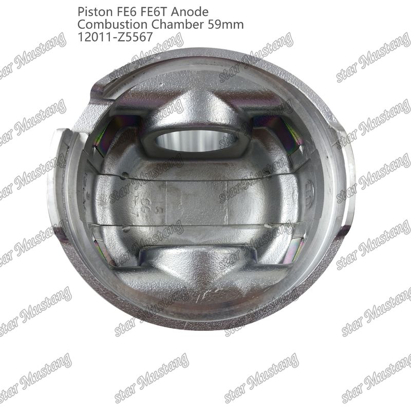 Pistola FE6 FE6T Câmara de combustão 59mm Anodo de fundo pontiagudo 3x2x4mm 12011-Z5567 Para peças de reposição de motores Mitsubishi