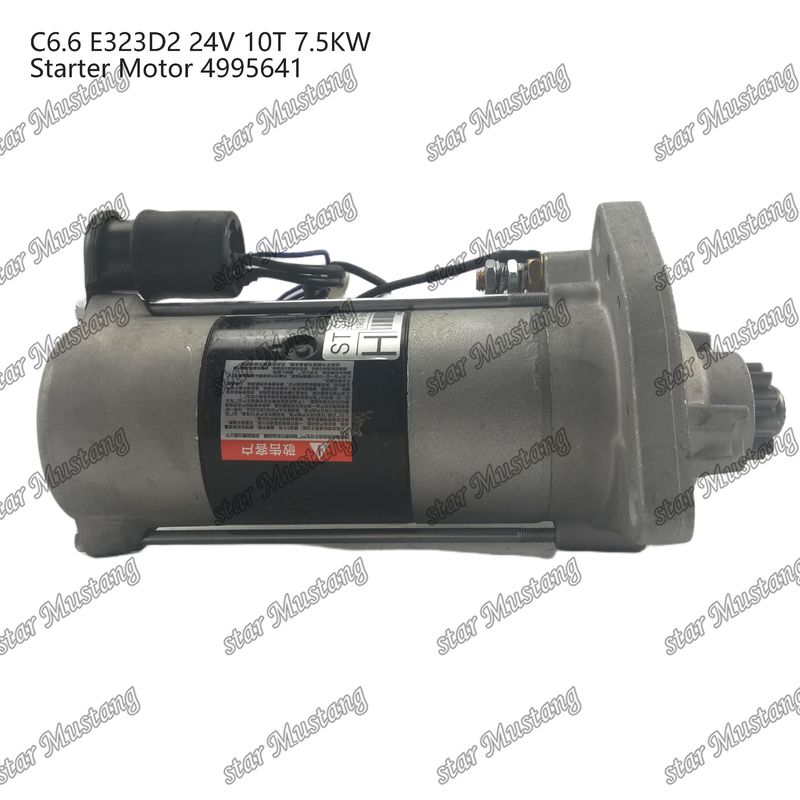 Motor de arranque do motor C6.6 E323D2 24V 10T 7.5KW 4995641 Para peças sobressalentes do motor Caterpillar