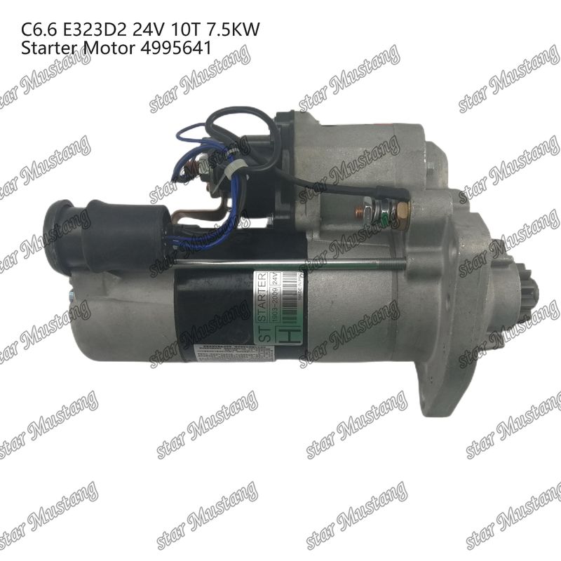 Motor de arranque do motor C6.6 E323D2 24V 10T 7.5KW 4995641 Para peças sobressalentes do motor Caterpillar