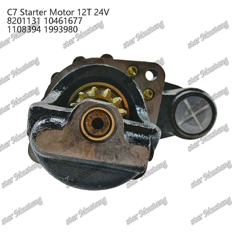 Motor de arranque do motor C7 12T 24V 8201131 10461677 1108394 1993980 Para peças sobressalentes do motor Caterpillar