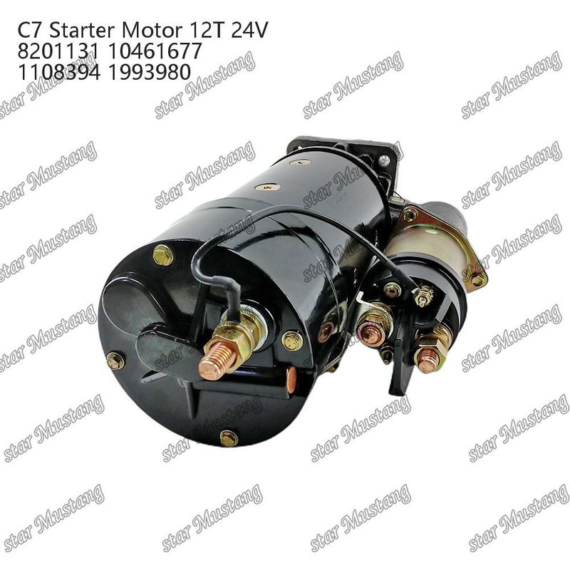 Motor de arranque do motor C7 12T 24V 8201131 10461677 1108394 1993980 Para peças sobressalentes do motor Caterpillar