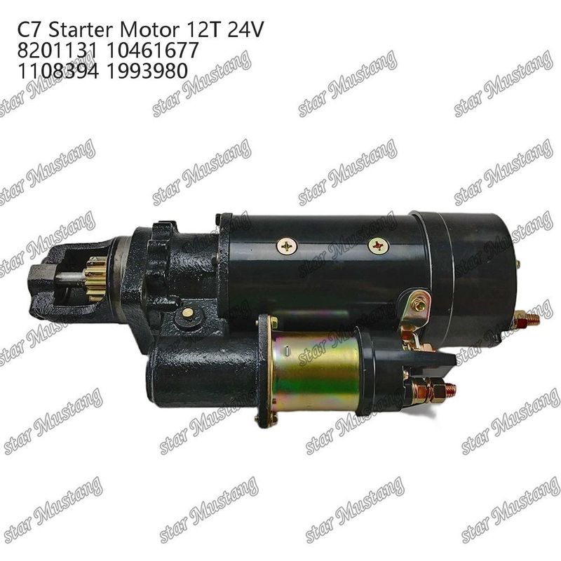Motor de arranque do motor C7 12T 24V 8201131 10461677 1108394 1993980 Para peças sobressalentes do motor Caterpillar