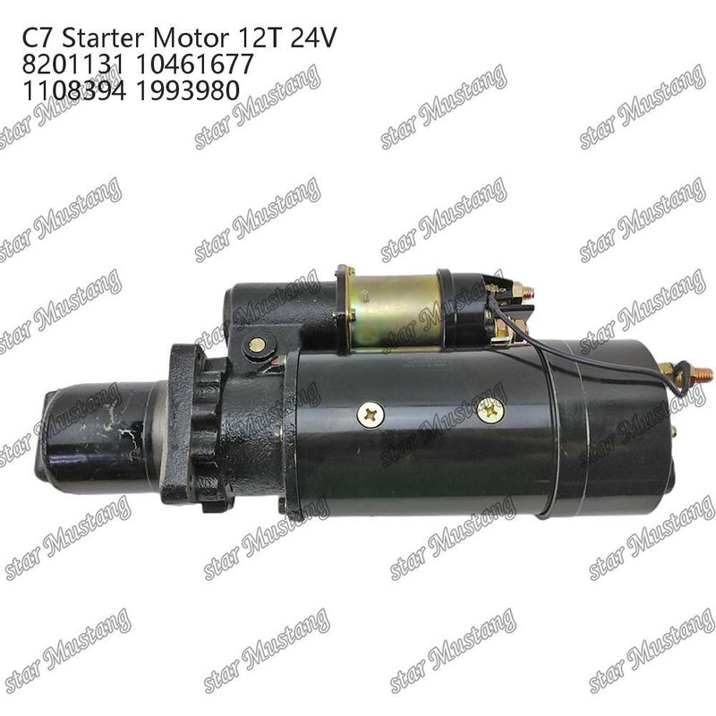 Motor de arranque do motor C7 12T 24V 8201131 10461677 1108394 1993980 Para peças sobressalentes do motor Caterpillar