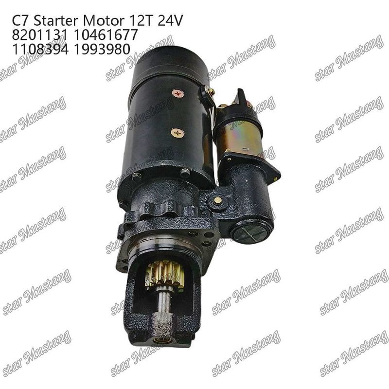 Motor de arranque do motor C7 12T 24V 8201131 10461677 1108394 1993980 Para peças sobressalentes do motor Caterpillar