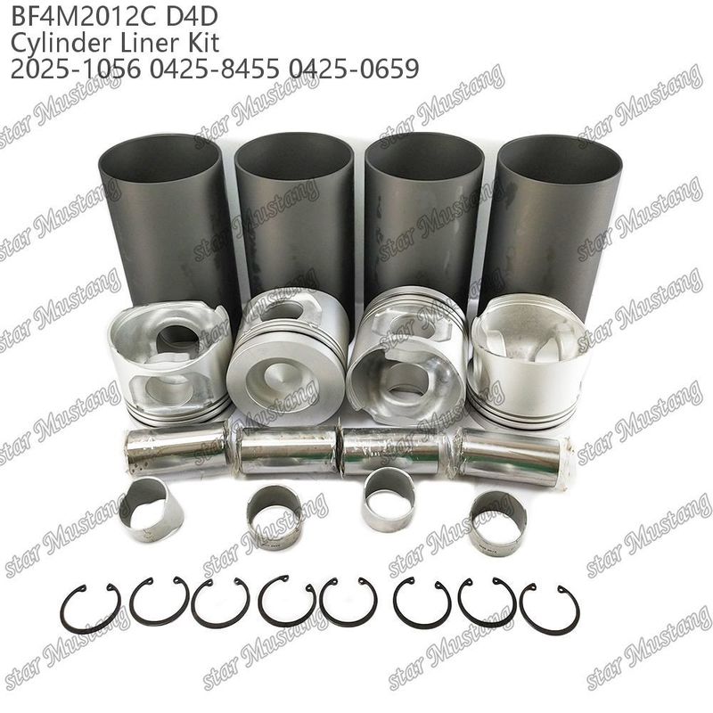 Kit de pistões do motor para veículos pesados BF4M2012C D4D 2025-1056 0425-8455 0425-0659