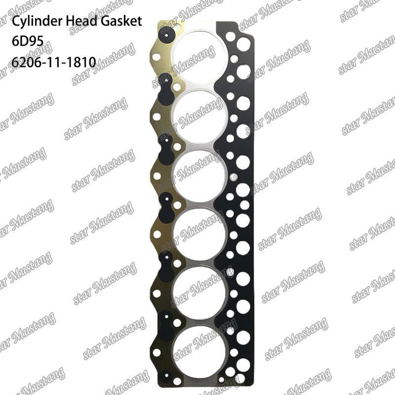 Garrafa de cabeça de cilindro 6D95 Metal 6206-11-1810 Para peças sobressalentes do motor KUMATSU