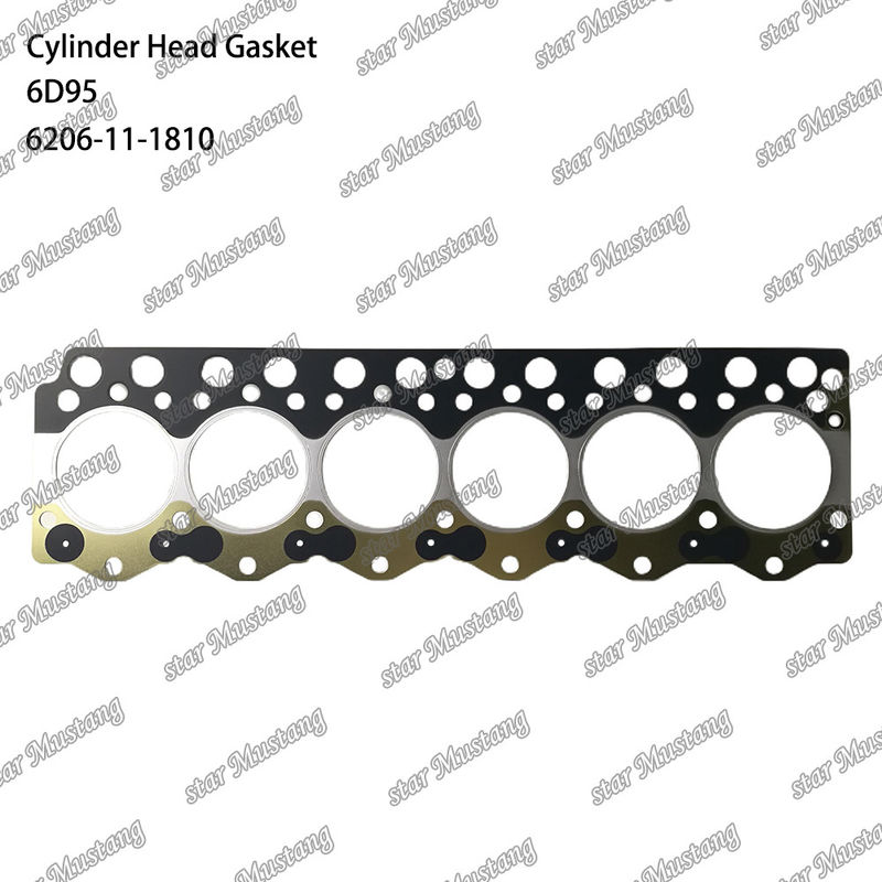 Garrafa de cabeça de cilindro 6D95 Metal 6206-11-1810 Para peças sobressalentes do motor KUMATSU