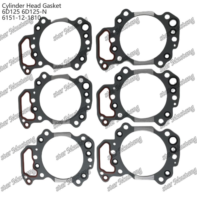 Garrafa de cilindro 6D125 6D125-N 6151-12-1810 Para peças sobressalentes de motores KUMATSU