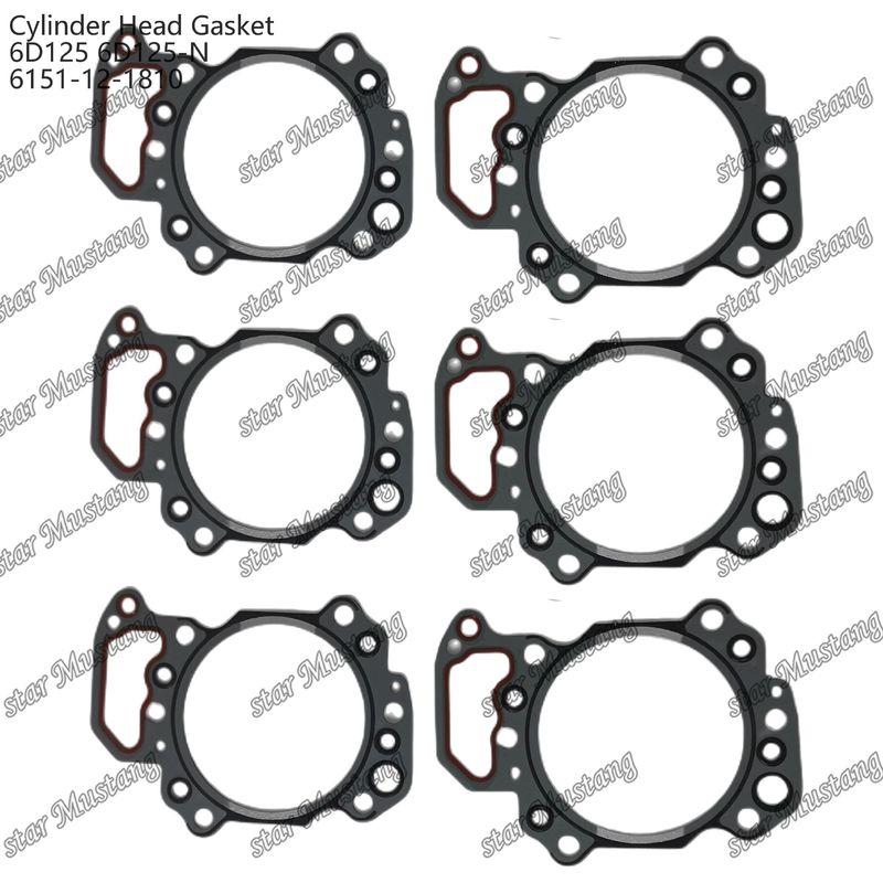 Garrafa de cilindro 6D125 6D125-N 6151-12-1810 Para peças sobressalentes de motores KUMATSU