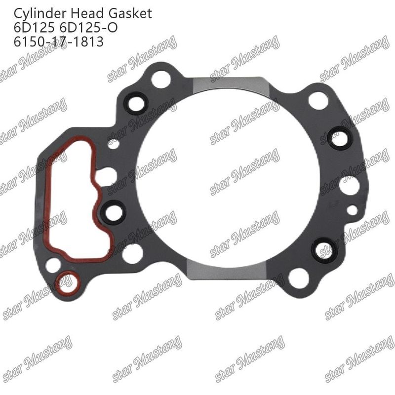Garrafa de cabeça de cilindro 6D125 6D125-O 6150-17-1813 Para peças sobressalentes de motores KUMATSU
