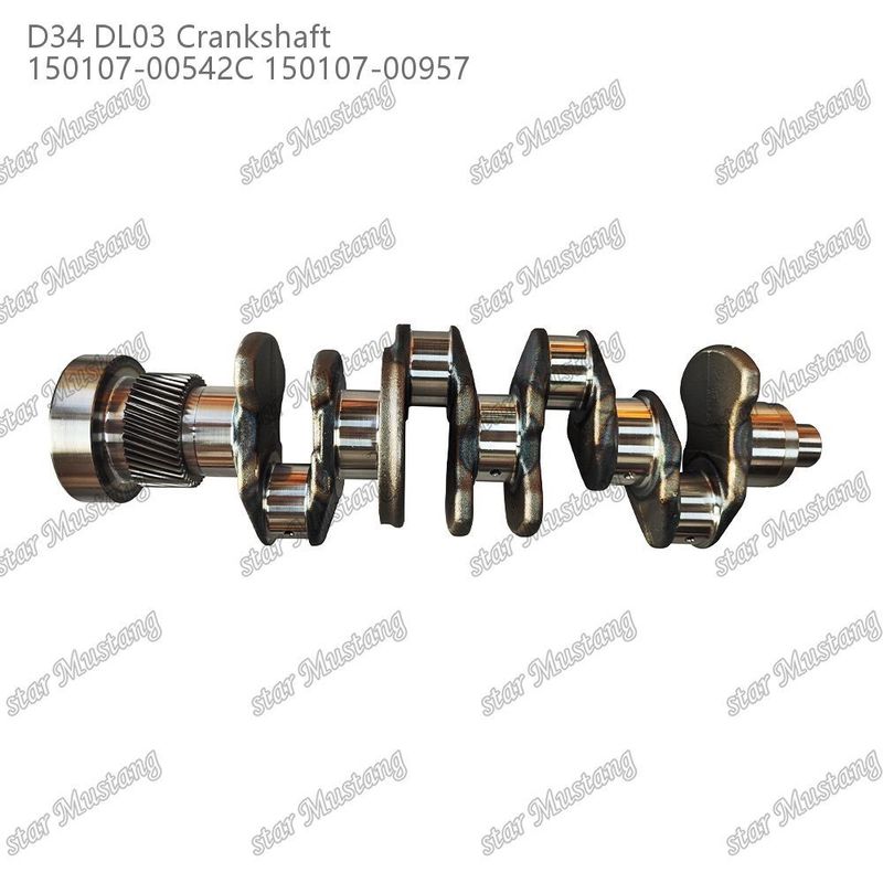 Crankshaft D34 DL03 150107-00542C 150107-00957 Adequado para peças sobressalentes do motor Doosan